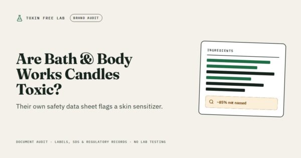 Bath & Body Works candles: ingredient disclosure audit by Toxin Free Lab