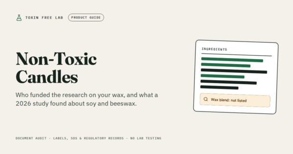 Non-toxic candles: ingredient disclosure audit by Toxin Free Lab
