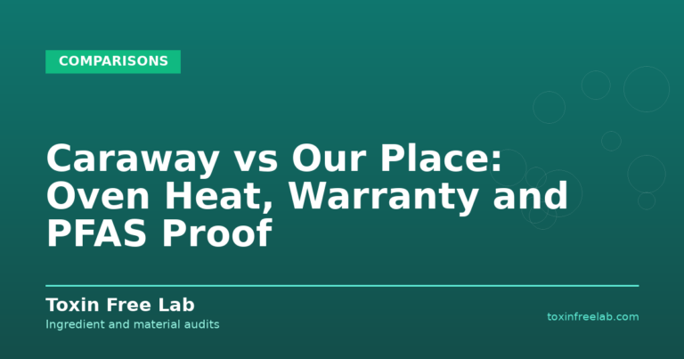 Caraway vs Our Place: Oven Heat, Warranty and PFAS Proof - Toxin Free Lab