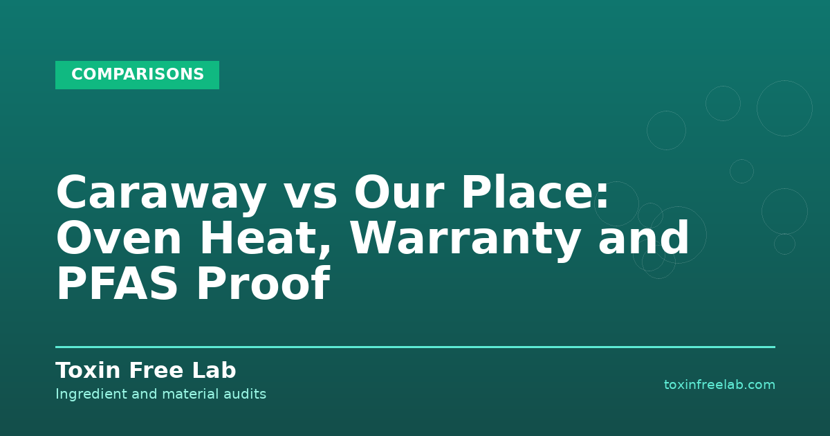Caraway vs Our Place: Oven Heat, Warranty and PFAS Proof - Toxin Free Lab